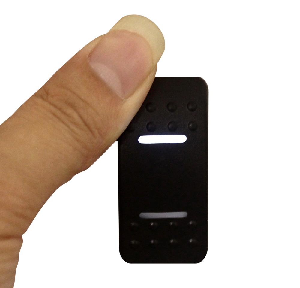 White Led 7 pin Momentary ON/OFF/ Momentary ON Rocker Switch DPDT for NARVA ARB Carling style Replacement Marine Grade 12V 24V