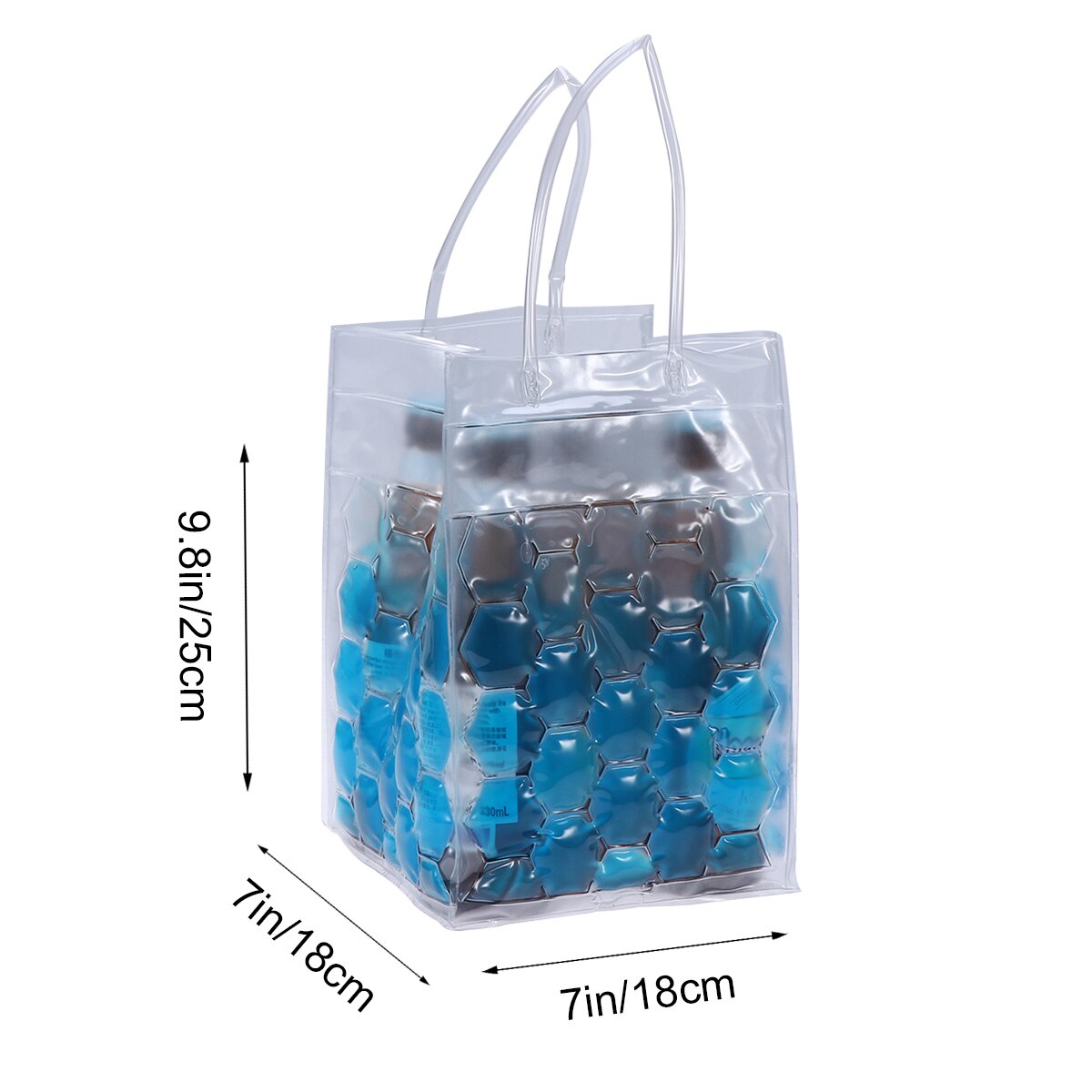 1pc Wine Bottle Freezer Bag Chilling Cooler Ice Bag Beer Cooling Gel Holder Carrier 750ML (4 Bottles Separate)