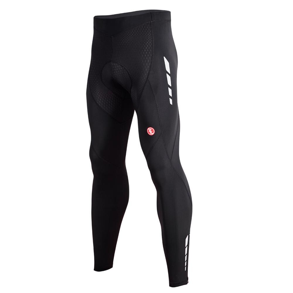 Pantalones de ciclismo para hombre, medias largas acolchadas 4D, transpirables: 8020 / XL