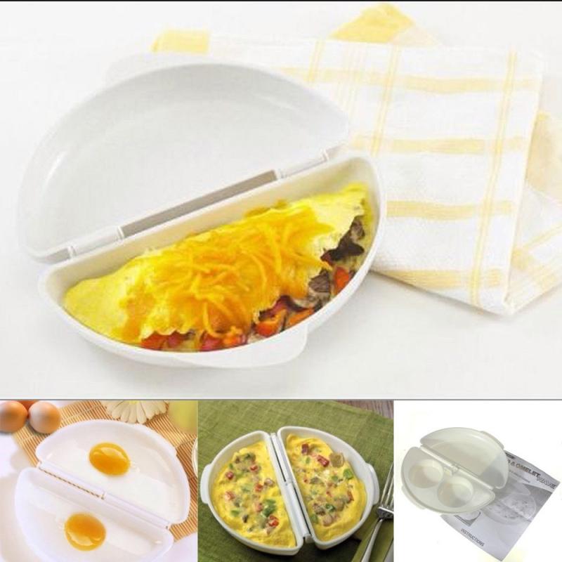 GUMEI Magnetron Omelet Maker Pan Ei-Omelet Maker Tray Ei-Fornuis Stroper Keuken Mold