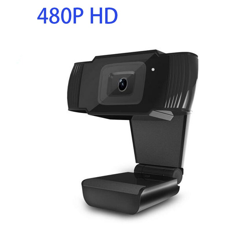 Usb 2.0 Pc Web Camera Hd 1080P Video Record Webcam Computer Web Camera Met Microfoon Voor Computer Voor Pc laptop Skype Msn: 480p black