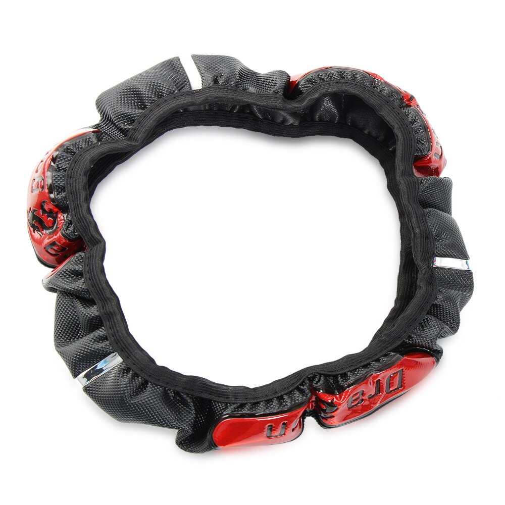 Reflecterende leren autostuurhoezen voor infiniti  fx35 q50 q30 esq  qx50 qx60 qx70 ex jx35 g35 g37: Rood