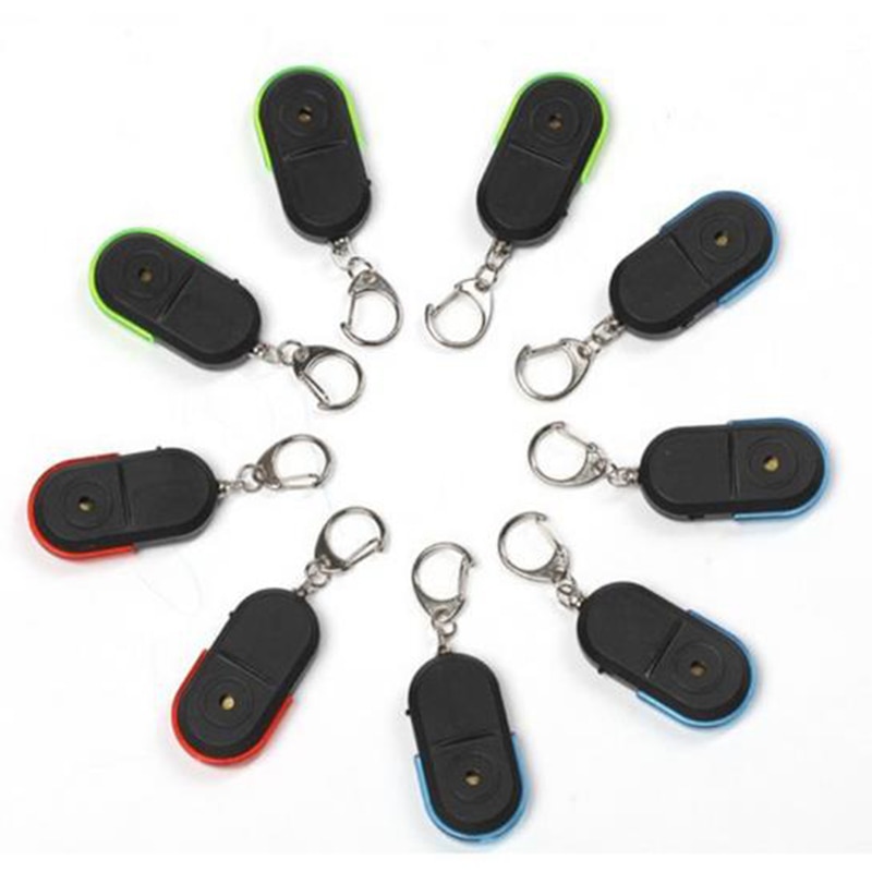 Wireless 10m Anti-Lost Alarm Key Finder Locator Keychain Whistle Sound With LED Light Mini Anti Lost Key Finder Security KeyTool