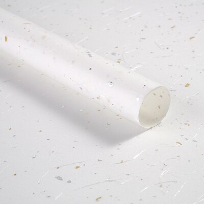 10Pcs Gold Silver Shiny Waterproof Flower Wrapping Papers Christmas Wrapping Papers Craft Papers: white