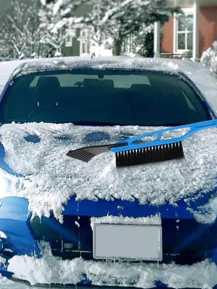 Pala De nieve para coche, un raspador De hielo De doble propósito que no daña el cepillo De nieve del coche, descongelación, utilizado para glaseado