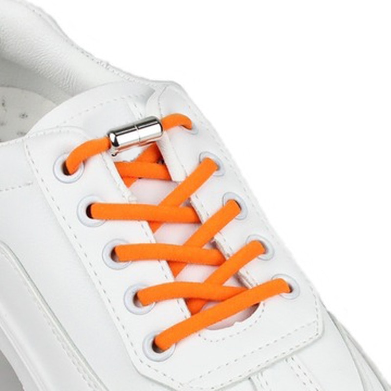 1 Paar Elastische Geen Tie Schoenveters Ronde Elastische Veters Kids Adult Sneakers Schoenveter Quick Lui Veters Accessoires