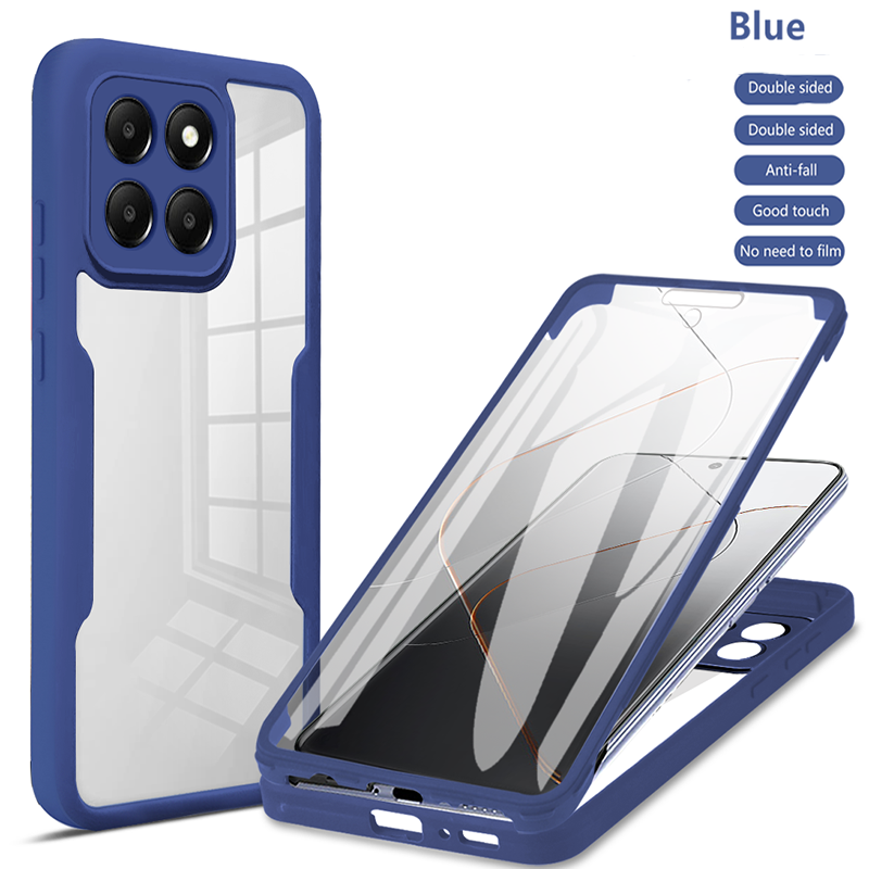360 stk. stødsikkert cover til oppo realme 6 7 pro 9 dobbeltsidet silikone bagcover til realme 8 pro 8i 9i pro plus: Nylon / Blå