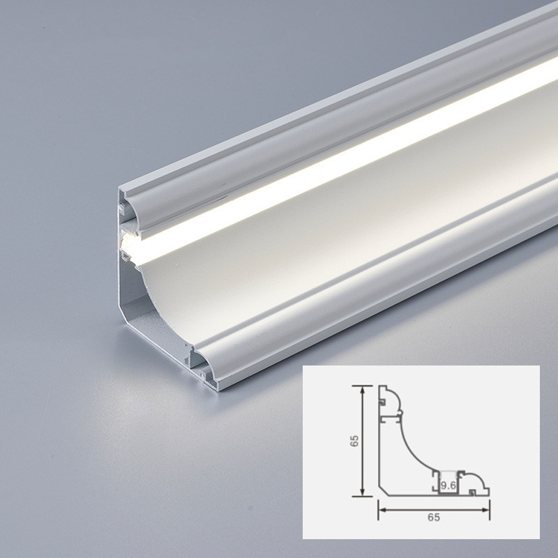 Ceiling Led Aluminum Profile Surface Mounted Wall Top Corner Decoration Indoor Atmosphere Lighting Linear Hard Bar Light Lamps
