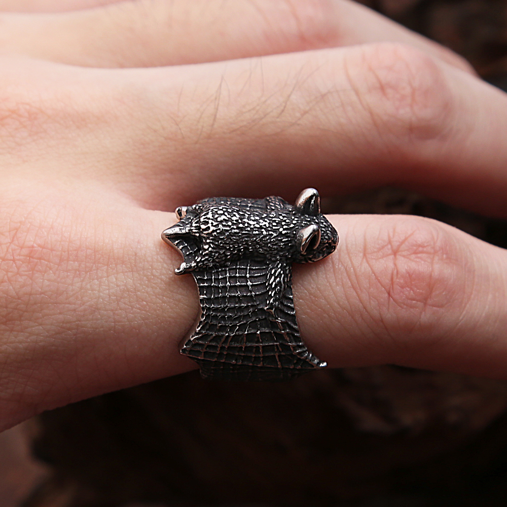 Bague Chauve-Souris Rétro en Acier Inoxydable pour Homme, Anneau Animal, Personnalité, , ix, Ajustable, Bijoux , Directe, SION L