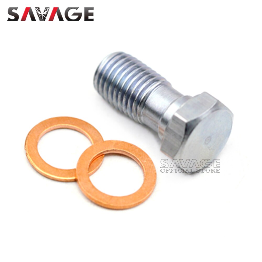 Boulons de Banjo M10 x 1.0, vis de maître cylindre de frein avant/arrière, boulon d&#39;étrier de tuyau, accessoires d&#39;embrayage hydraulique de moto 10mm: A
