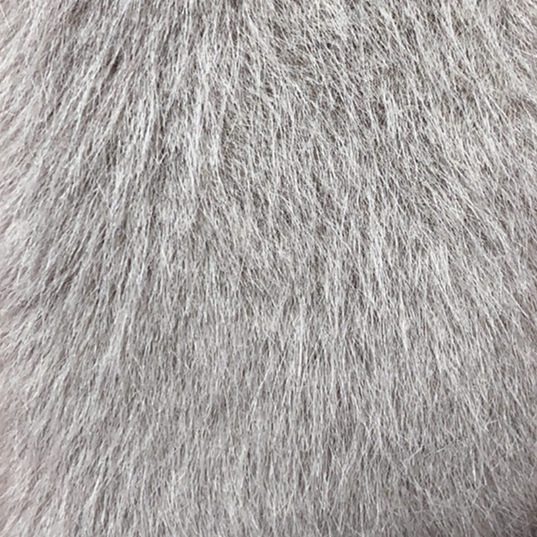 160Cm Breedte Faux Amerikaanse Nerts Bont Stof Voor Patchwork Naaien Materiaal Kledingstuk Diy Home Decoratie: 16 Light Grey