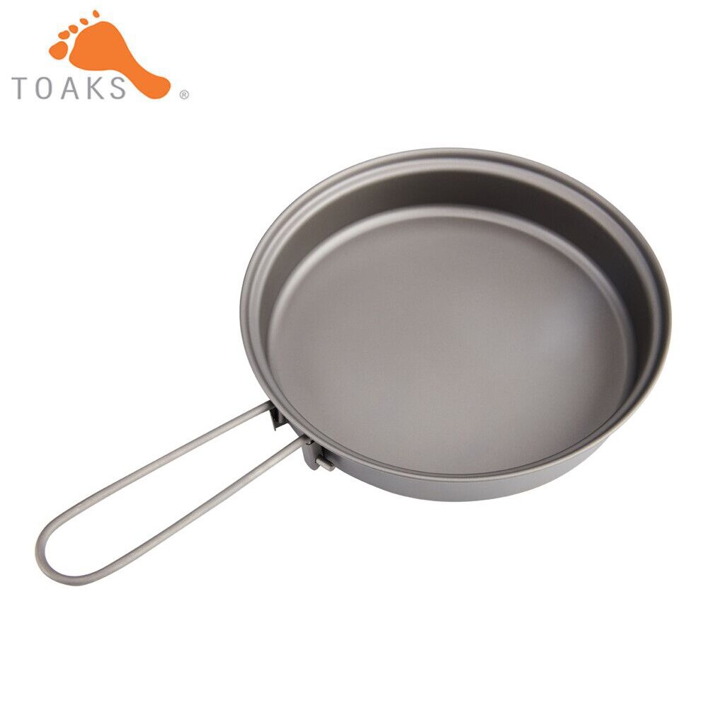 Toaks Titanium Koekenpan Outdoor Camping Picknick Lichtgewicht Apparatuur Gear Pan-115 Pan-130 Pan-145