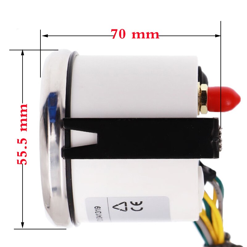 52mm Marine Boat Speedometer Odometer 12V/24V 0~999 MPH Km/h Knots Adjustable Gauge for Car Truck Boat Motorcycle with backlight