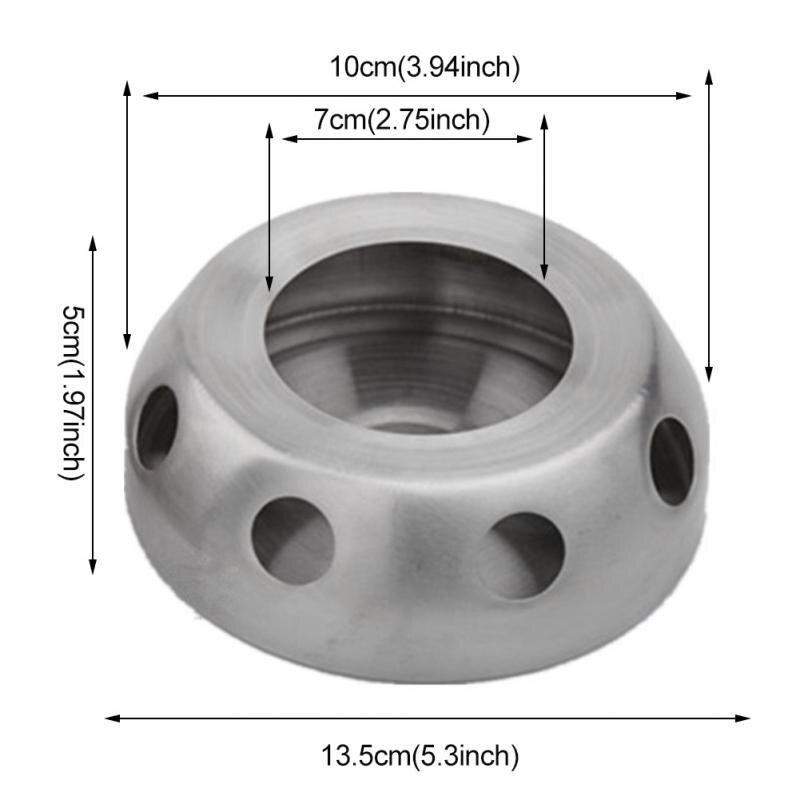 Calentador de café y tetera para oficina, soporte de acero inoxidable plateado, Base de calefacción, estufa redonda, accesorios prácticos desmontables para el hogar