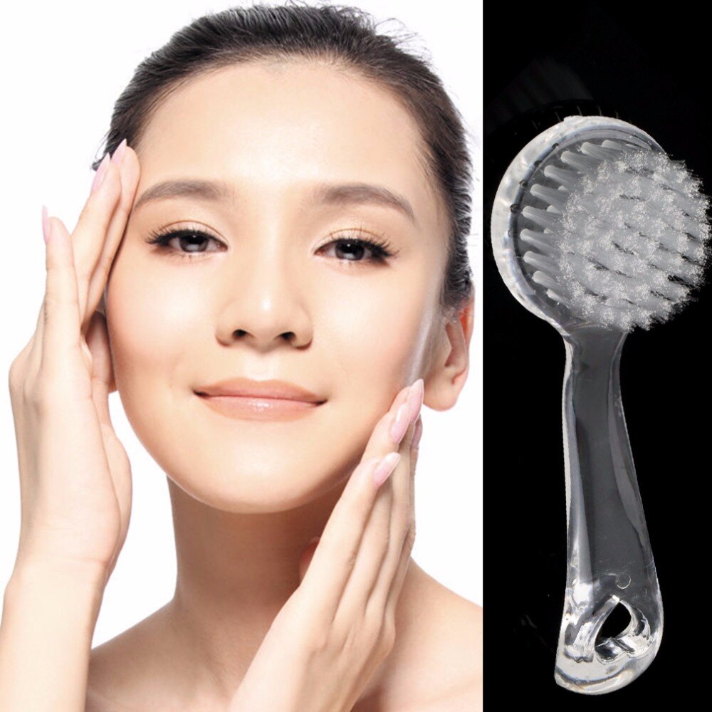 Gezichtsmake-up reinigingsborstel exfoliërende gezichtsborstel gezichtsverzorging reinigingskap zachte borstel scrub plastic niet-elektrisch