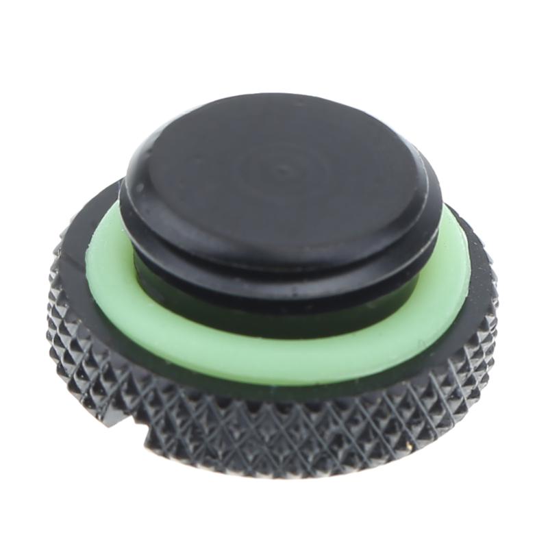 Black G1/4 Thread Low Profile Plug for PC Water Cooling Radiator Reservoir