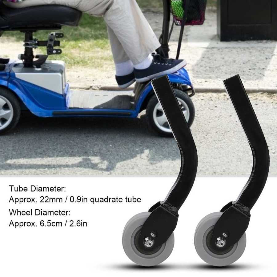2 stk. ældre mobilitet scooter baghjul universelle skridsikre hjul til elektrisk kørestolsudskiftning tilbehør hjul