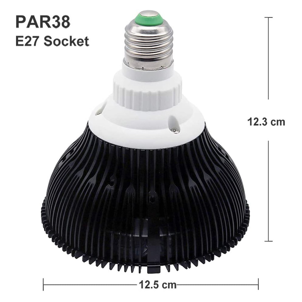 LED Aquarium Light Bulb 54W Light Aquarium LED Light Fish Tank Bulb with Full Spectrum for Coral Reef Saltwater Tank Plants Grow