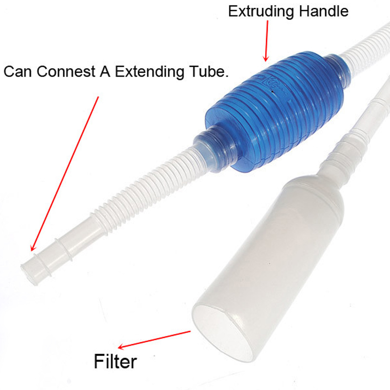 Home Aquarium Clear Tool Vacuum Water Change Changer Gravel Cleaner Fish Tank Siphon Pump Manual Aquarium Filter Cleaning tools