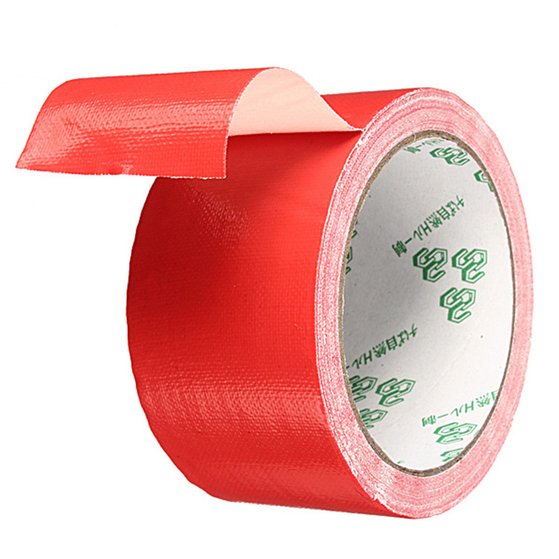 Vinyl Doek Single-Side 50mm x 10 m Duct Gaffa Gaffer Waterdichte Zelfklevende Reparatie Doek Tape Beste prijs