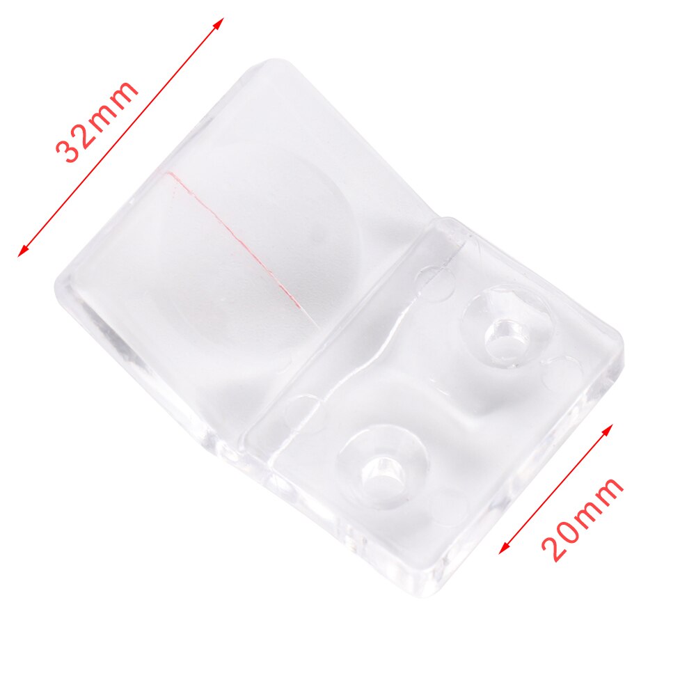 25mm dubbelhål 20mm enkelhål 6mm tjockt plexiglas träbearbetning förstoringsglas staket för träbearbetning precisionsbearbetning: 32 x 20mm