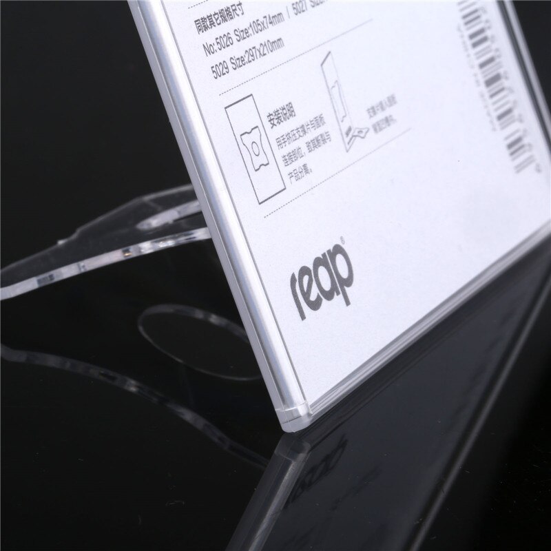 5-pack Reap NOY PS L-shape desk sign holder card d... – Grandado