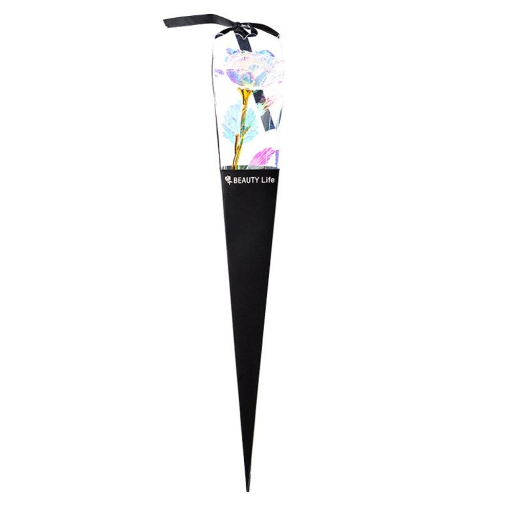 24K Gold Foil Rose Flower Artificial Rose Flower Box Exquisite Novelty Valentine's Day Romantic Flower Wedding: B3