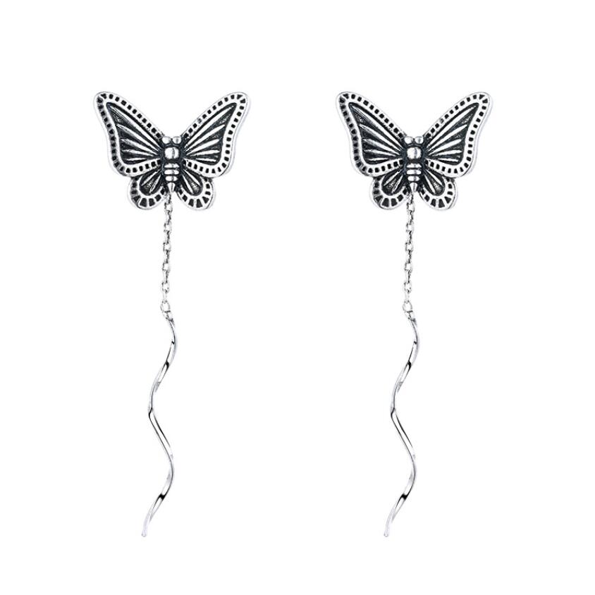 Oly2u – vestes d'oreilles Style bohémien, fée papillon délicate, exquise, esthétique, sans piercing, boucles d'oreilles pour femmes, bijoux Vintage: HDED041