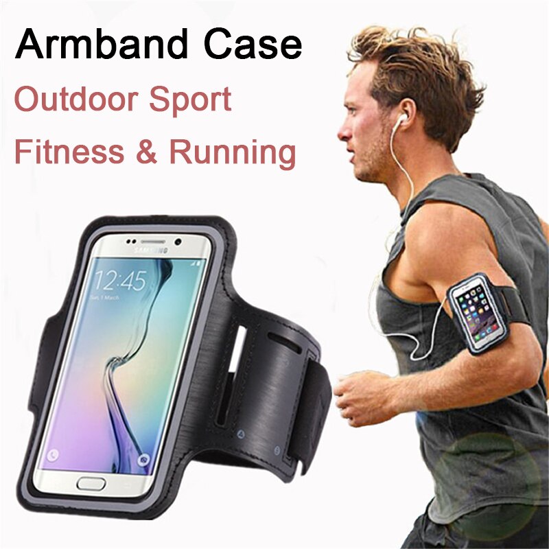 Waterproof 5.5" Gym Running Phone Bag Arm Band Case for iPhone 7 Outdoor Sports Phone Holder Armband Case for J4 J6