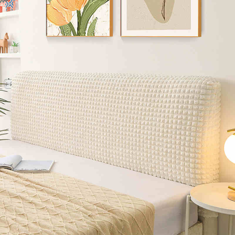 Effen kleur Hoofdeindehoes Tweepersoonsbed Bubble Plaid Elastisch Bedhoofdhoes Stofdichte hoofdsteunhoes voor woondecoratie Seguridadnica Diego Diego Anderson