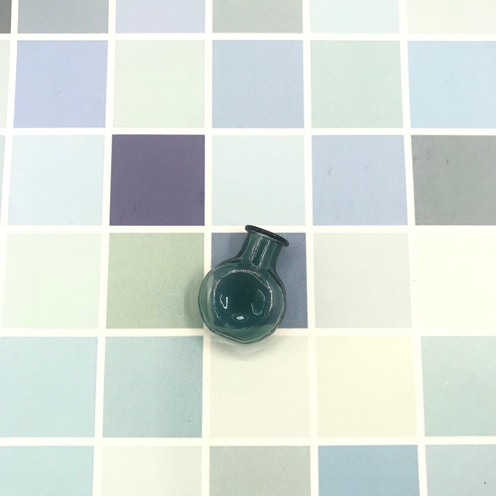 Collier à faire-même bouteilles en liège | Mini bouteilles, verre plat 9 couleurs, pendentifs, pendentif bouteilles pour mariage, bocaux , flacon bijoux à la 50 pièces: Dark green