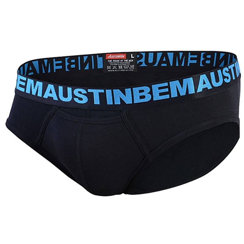 Brand AUSTINBEM Cotton Men solid Underwear solid Briefs Men cuecas Soft Underpants Men Panties: 4 / L