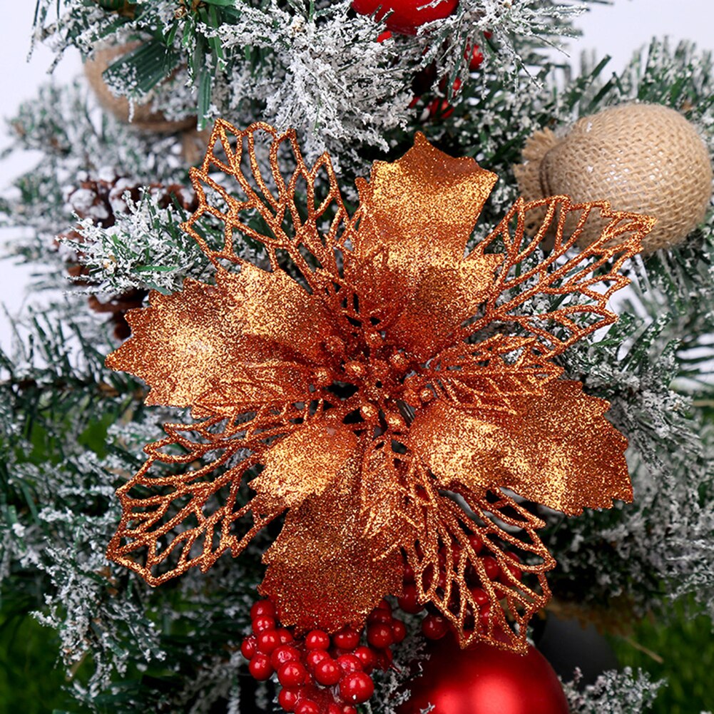 glitter jul hule blomstertre hengende ornament festival jul vindu dekor
