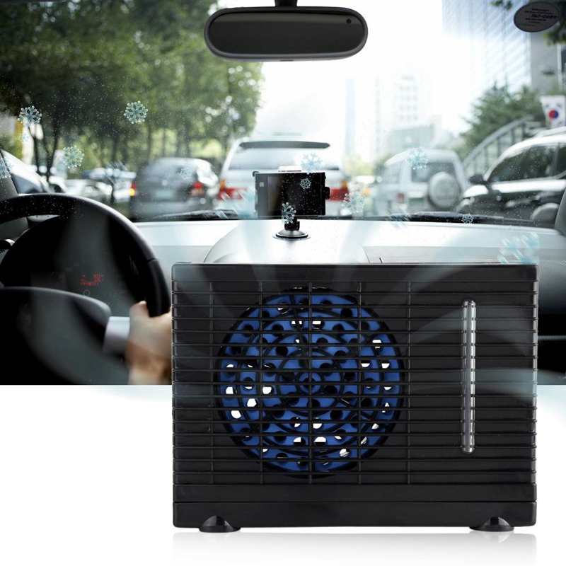 DC 12V 30-60W Portable Car Truck Home Mini Air Conditioner Fan Evaporative Water Cooler Cooling Fan