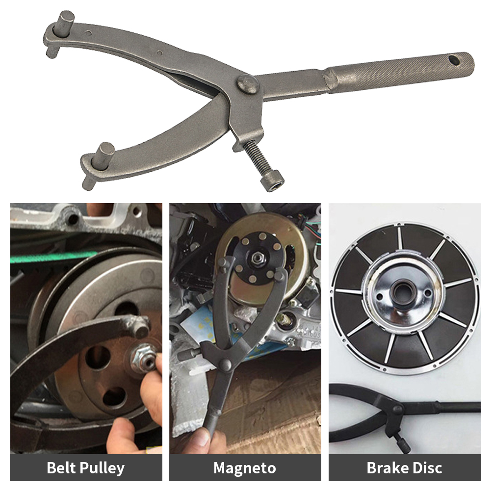 Volante de inercia para motocicleta, variador Universal de , tipo Y, herramientas de reparación de motocicleta, soporte para quitar embrague