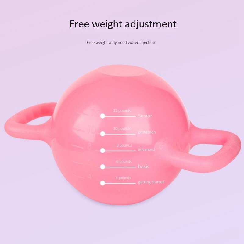 Yoga Fitness bouilloire cloche réglable eau Kettlebell haltère Double poignées Pilates corps mise en forme équipement