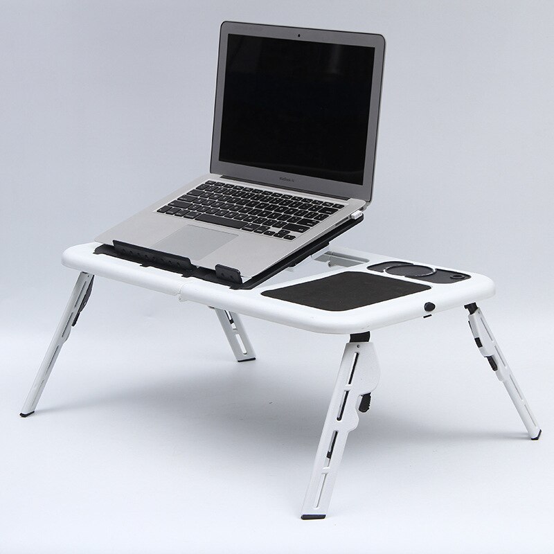 Multifunctional Laptop Table Stand Folding Desk Bed Computer Study Adjustable Portable Sofa Tray USB Cooling Bed Notebook Stand