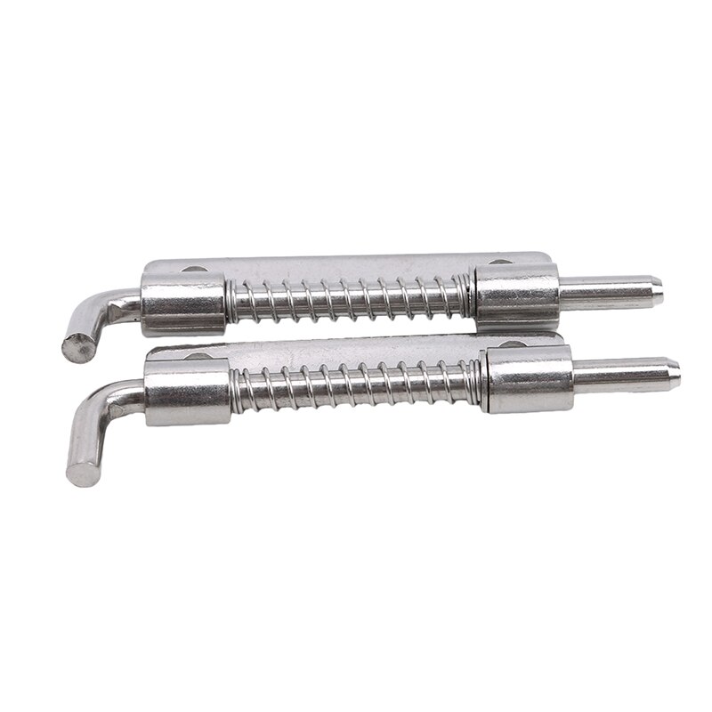 Stainless Steel Door Bolts Narrow-edge Perforated Spring Industrial Cabinet Flat Welding Power Distribution Cabinet Door Latch