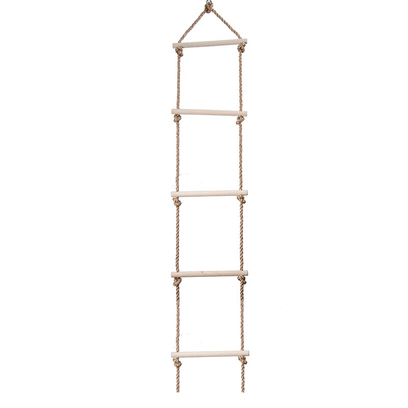 1pcs Children&#39;s wooden ladders Five-step wooden small climb ladders Indoor outdoor fitness toys Kid swing playground equipment