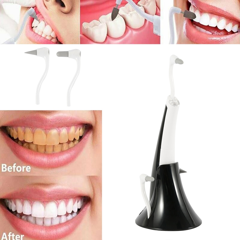 Draagbare Tooth Cleaner Hoogfrequente Ultrasone Trillingen Plaque Vlekken Tandsteen Remover Tandheelkundige Tanden Whitening Set