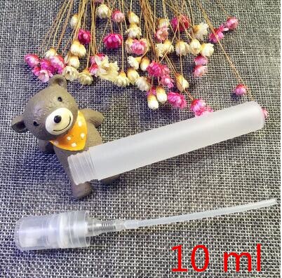 50 st 3 5 8 10 ml plastspray parfym miniflaskor liten spruta prov tom behållare dispensering: 10 ml klara 50 st