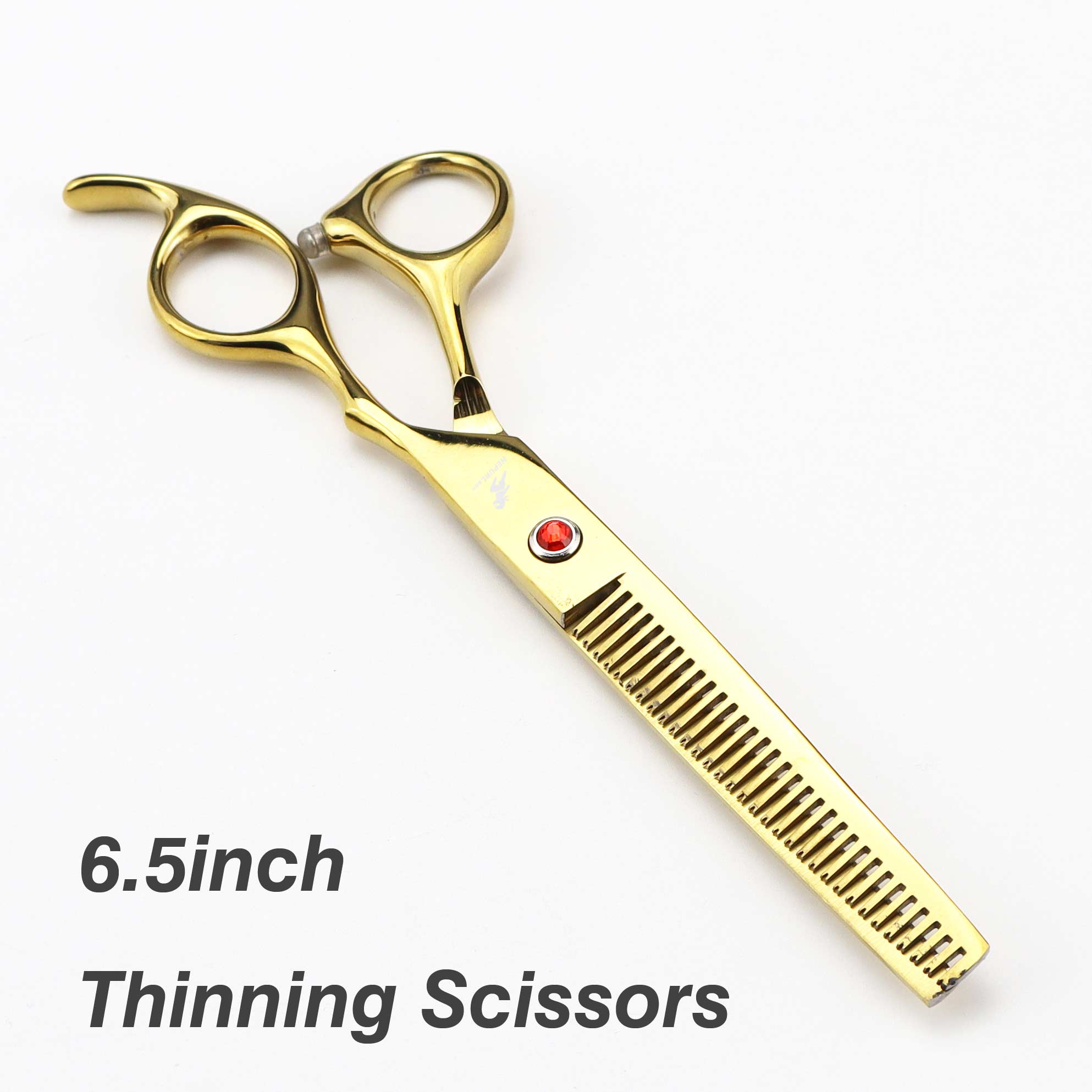 Japan 440C 7.0 inch gold 4 delige set Pet grooming schaar haarverzorging gereedschappen Geavanceerde duurzaam schaar: thinning scissors