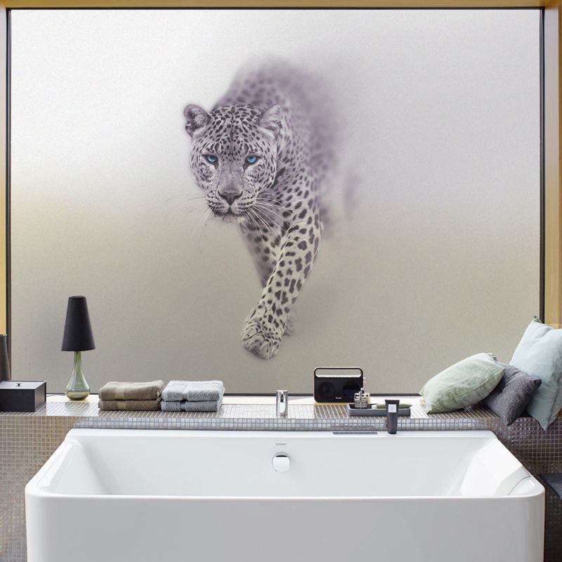 Frosted Privacy Window Sticker Opaque Glass Window Protective Film for Home Bathroom Shower Door Decor