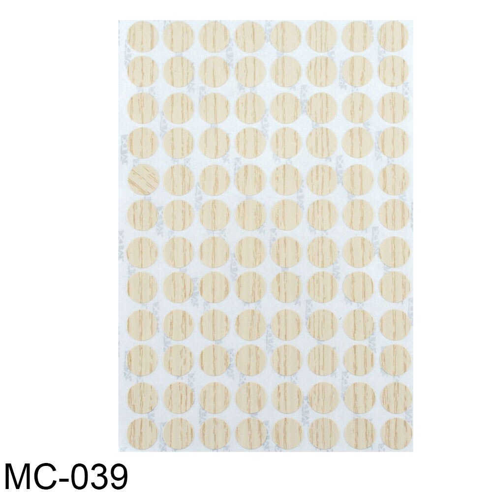 96Pcs/Sheet Pvc 15Mm Zelfklevende Decoratieve Films Meubels Schroef Cover Caps Stickers Hout Ambacht Bureau Kast ornament: MC-039