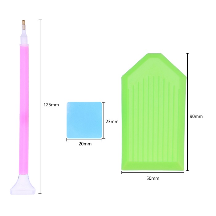 Diamond Painting Tools,5D Diamond Painting Accessories Kits Diamond Cross Stitch Tool Sets Diamond Embroidery Box for DIY Craft: 1 Set with 6 Drills