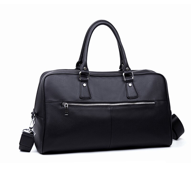 Waterproof Travel Bag Men Black Business Handbag Top Leather Big Capacity Travel Duffle Tote Casual Male Crossbody Bags