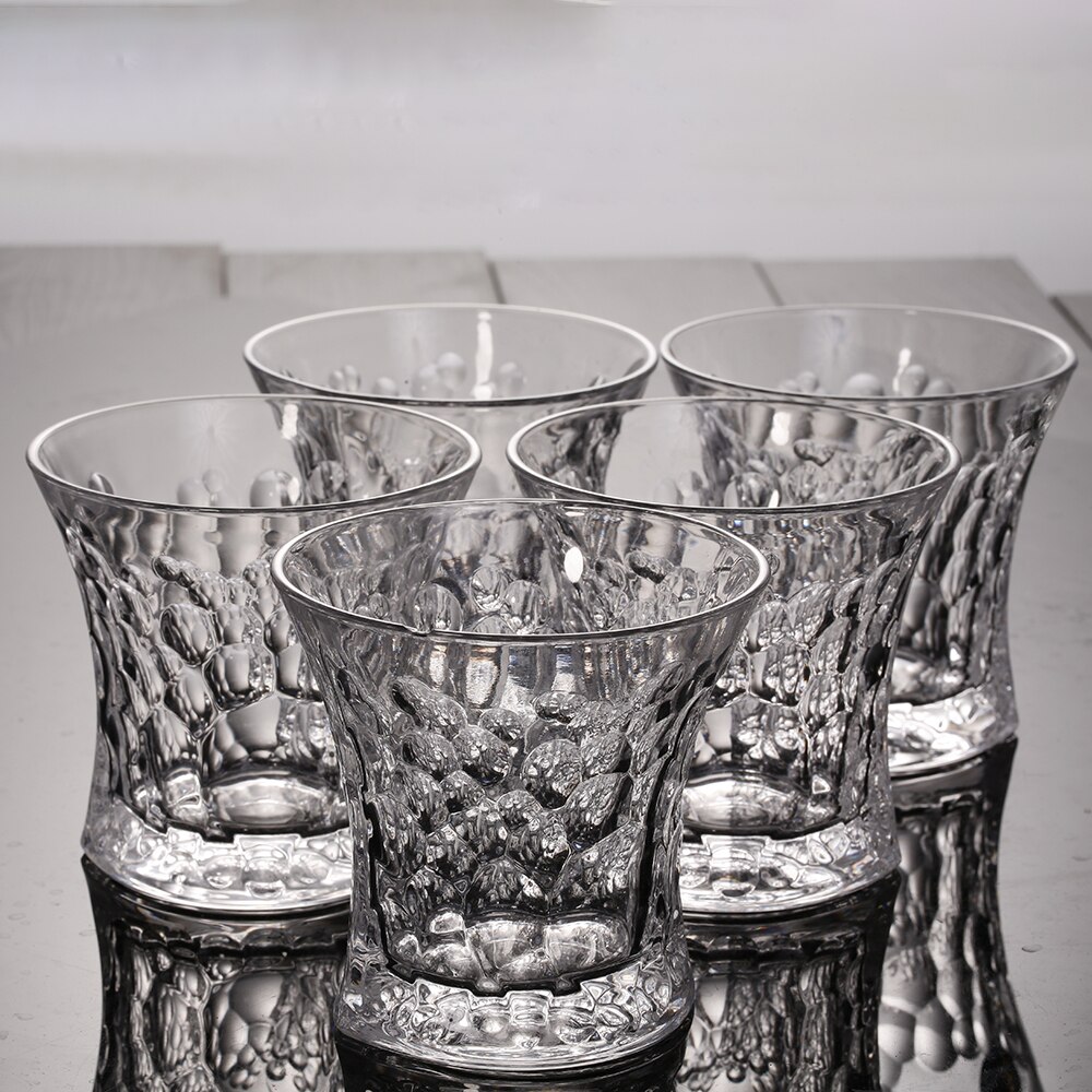 Whiskey Wine Glass Round Vodka Water Juice Milk Lead-Free Genuine 6oz Home Bar Hotel Restaurant Office Decoration