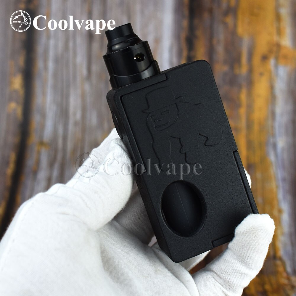 coolvape Mechanical Squonk Box MOD with coolvape RDA 13ml Silicone Bottle 18650 battery Auto-adjusting Box MOD 510 pin bf mod: F