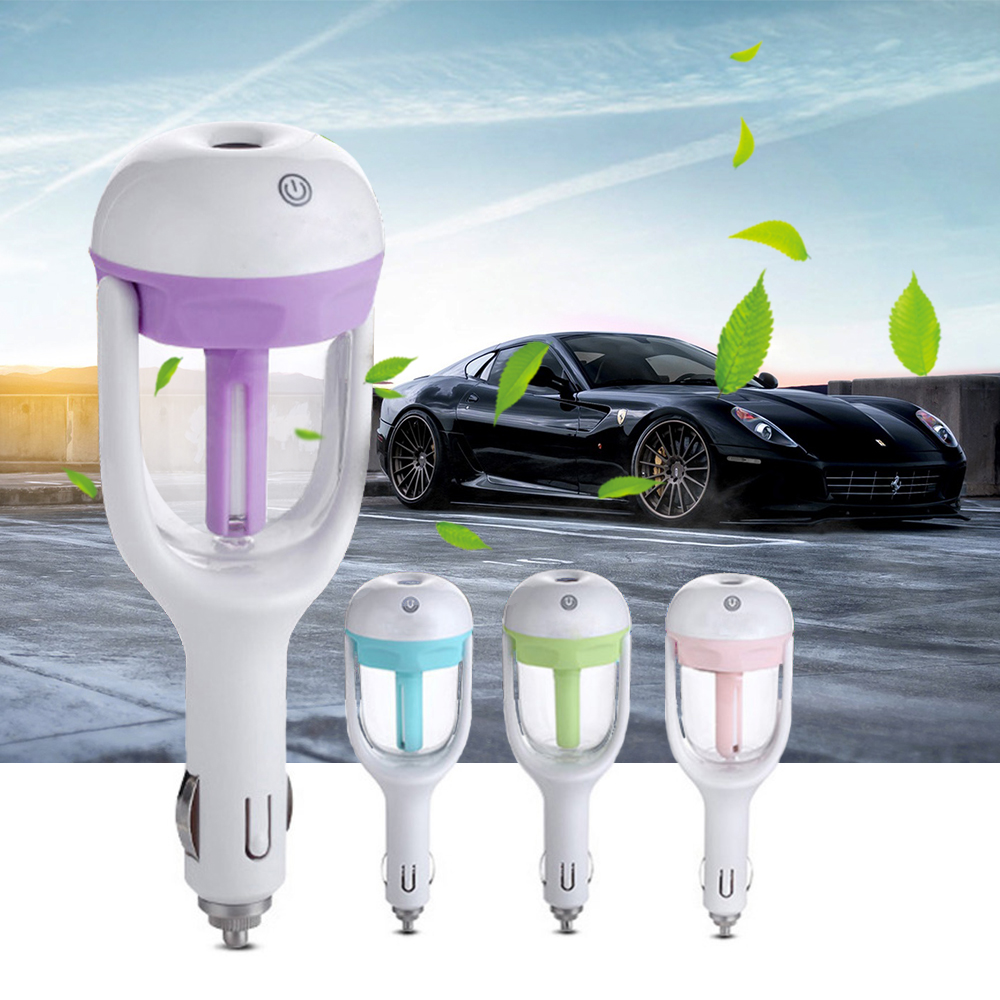 Car Humidifer Air Puriifer Aroma Diffuser Sprayer Mute Mist Maker Auto Car Fragrance Spray Car Air Freshener Candy Color