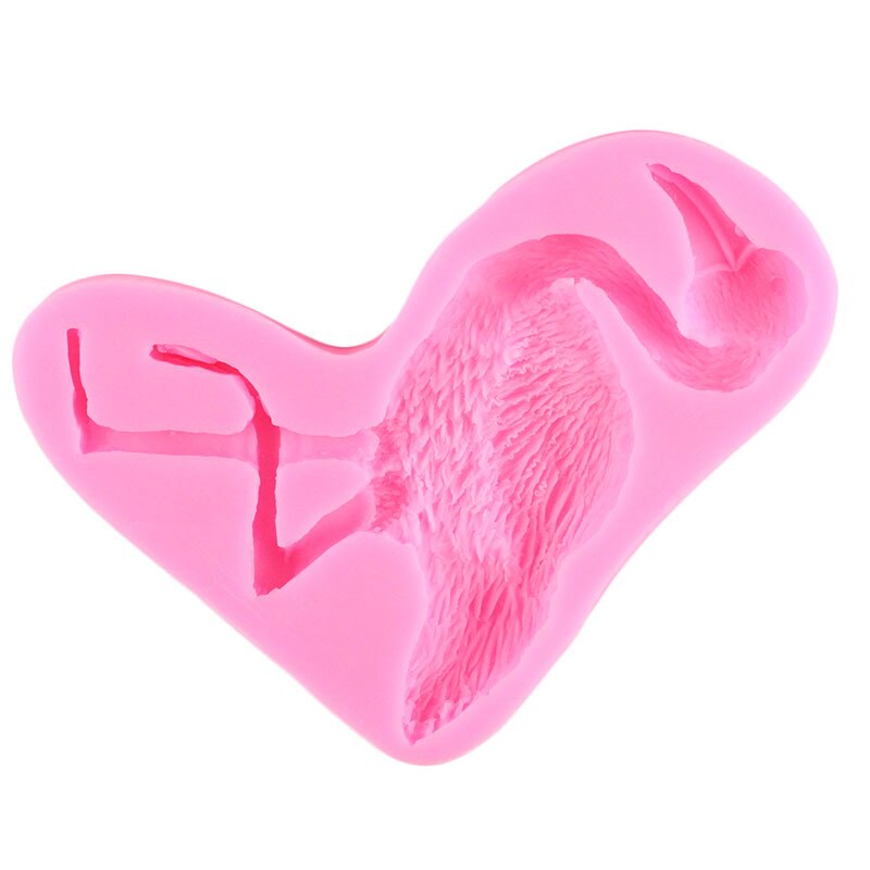 Fenicottero 3D stampo in silicone animali stampi per cioccolato stampi per torta fondente strumenti per decorare stampo in resina di argilla per caramelle da forno fai-da-te